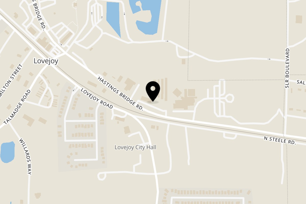 Map showing the location of New Life Caribbean Restaurant & Market on 11768 Hastings Bridge Rd in Hampton